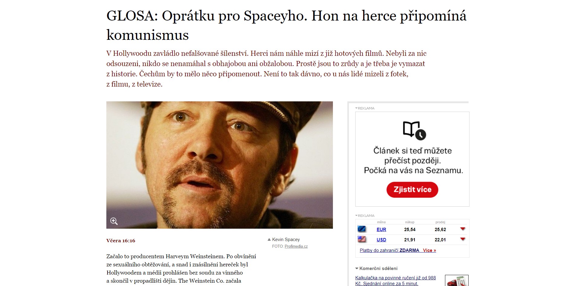 Zmizí Kevin Spacey rovněž z filmových fotografií? Jak by mohl zanedlouho vypadat například snímek k legendární Americké kráse
